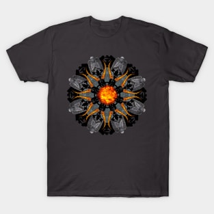 flame grave mandala T-Shirt
